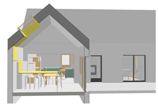 Extension et surélévation d'une maison individuelle / BATZ-SUR-MER (44)